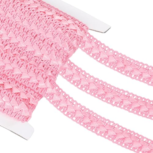 sourcing map 16 Yard Braid Trim, 1,8 cm breites geflochtenes Spitzenband, Gimpe, Band für DIY, Handwerk, Nähzubehör, Kostüm, Heimdekoration, Hellrosa sourcing map 16 Yard Braid Trim, 1,8 cm breites geflochtenes Spitzenband, Gimpe, Band für DIY, Handwerk, Nähzubehör, Kostüm, Heimdekoration, Hellrosa von sourcing map