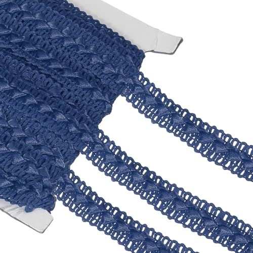 sourcing map 16 Yard Braid Trim, 1,8 cm breites geflochtenes Spitzenband, Gimpe, Band für DIY, Handwerk, Nähzubehör, Kostüm, Heimdekoration, dunkelblau sourcing map 16 Yard Braid Trim, 1,8 cm breites geflochtenes Spitzenband, Gimpe, Band für DIY, Handwerk, Nähzubehör, Kostüm, Heimdekoration, dunkelblau von sourcing map