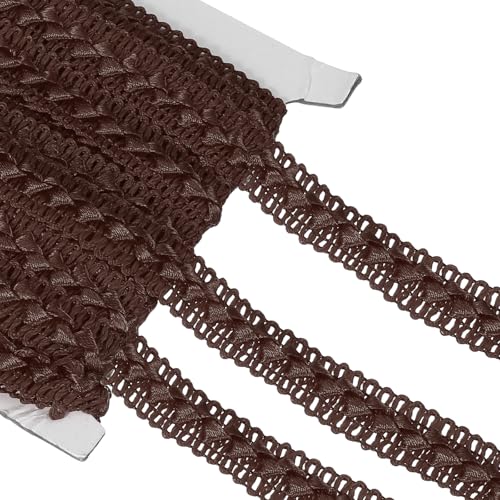sourcing map 16 Yard Zopfborte, 1,8 cm breit, geflochtenes Spitzenband, Gimpe, Band für Heimwerker, Handwerk, Nähzubehör, Kostüm, Heimdekoration, Kaffeefarbe sourcing map 16 Yard Zopfborte, 1,8 cm breit, geflochtenes Spitzenband, Gimpe, Band für Heimwerker, Handwerk, Nähzubehör, Kostüm, Heimdekoration, Kaffeefarbe von sourcing map