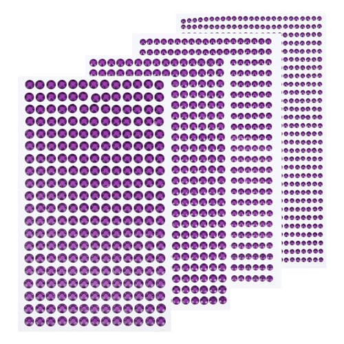 sourcing map 1792 Stück 4 Bögen Tiefpurpurne Strasssteine 3/4/5/6 mm Selbstklebende Strasssteine für DIY-Dekoration Basteln Gesicht Augen Nägel Haare Make-up sourcing map 1792 Stück 4 Bögen Tiefpurpurne Strasssteine 3/4/5/6 mm Selbstklebende Strasssteine für DIY-Dekoration Basteln Gesicht Augen Nägel Haare Make-up von sourcing map
