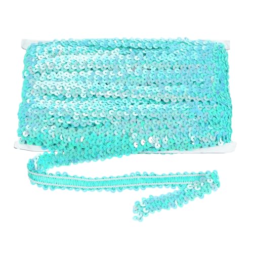 sourcing map 18 m x 2 cm elastischer Paillettenbesatz, flach, dehnbar, Pailletten-Streifen, Pailletten-Stoffband für DIY, Handwerk, Nähen, Kleid, Himmelblau sourcing map 18 m x 2 cm elastischer Paillettenbesatz, flach, dehnbar, Pailletten-Streifen, Pailletten-Stoffband für DIY, Handwerk, Nähen, Kleid, Himmelblau von sourcing map