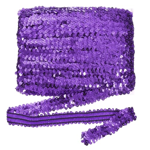 sourcing map 18 m x 3 cm elastischer Paillettenbesatz, flach, dehnbar, Pailletten-Streifen, Pailletten-Stoffband für DIY, Handwerk, Nähen, Kleid, Dunkelviolett sourcing map 18 m x 3 cm elastischer Paillettenbesatz, flach, dehnbar, Pailletten-Streifen, Pailletten-Stoffband für DIY, Handwerk, Nähen, Kleid, Dunkelviolett von sourcing map
