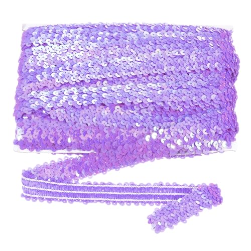sourcing map 18 m x 3 cm elastischer Paillettenbesatz, flach, dehnbar, Pailletten-Streifen, Pailletten-Stoffband für DIY, Handwerk, Nähen, Kleid, Hellviolett sourcing map 18 m x 3 cm elastischer Paillettenbesatz, flach, dehnbar, Pailletten-Streifen, Pailletten-Stoffband für DIY, Handwerk, Nähen, Kleid, Hellviolett von sourcing map