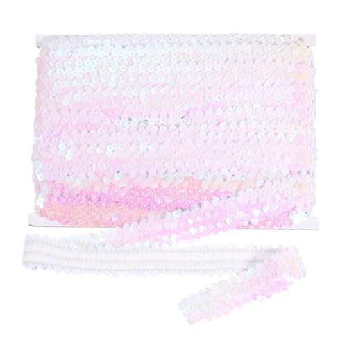 sourcing map 18 m x 3 cm elastischer Paillettenbesatz, flach, dehnbar, Pailletten-Streifen, Pailletten-Stoffband für DIY, Handwerk, Nähen, Kleid, schillerndes Weiß sourcing map 18 m x 3 cm elastischer Paillettenbesatz, flach, dehnbar, Pailletten-Streifen, Pailletten-Stoffband für DIY, Handwerk, Nähen, Kleid, schillerndes Weiß von sourcing map