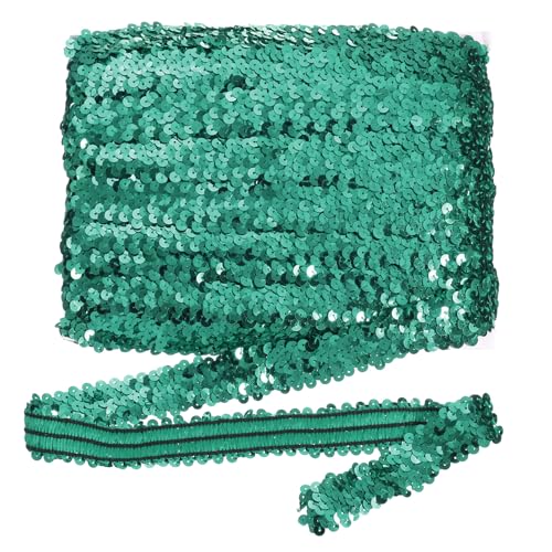 sourcing map 18 m x 3 cm elastischer Paillettenbesatz, flach, dehnbar, Pailletten-Streifen, Stoffband für DIY, Handwerk, Nähen, Kleid, Pfauengrün sourcing map 18 m x 3 cm elastischer Paillettenbesatz, flach, dehnbar, Pailletten-Streifen, Stoffband für DIY, Handwerk, Nähen, Kleid, Pfauengrün von sourcing map