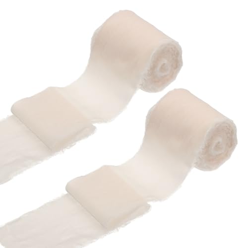 sourcing map 2 Rollen Samtband, 7,6 cm x 2,7 m, handgefertigt, Seidenfransen, ausgefranster Rand, für Blumenstrauß, Verpackung, Hochzeitsdekoration, Brautschmuck, Basteln, Hellsilber sourcing map 2 Rollen Samtband, 7,6 cm x 2,7 m, handgefertigt, Seidenfransen, ausgefranster Rand, für Blumenstrauß, Verpackung, Hochzeitsdekoration, Brautschmuck, Basteln, Hellsilber von sourcing map