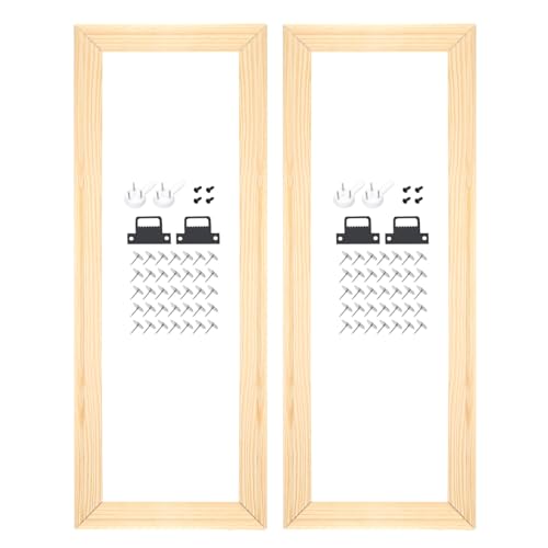 sourcing map 2 Stück DIY Leinwand Keilrahmen 40,6 x 15,2 cm Leinwand Rahmen Holzrahmen Kit Stabile Keilrahmen für Ölgemälde Drucke Poster von sourcing map