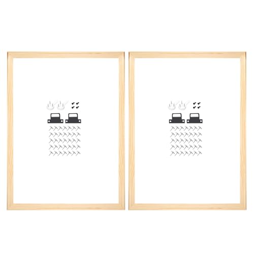 sourcing map 2 Stück DIY Leinwand Keilrahmen 61 x 40,6 cm Leinwand Rahmen Holzrahmen Kit Stabile Keilrahmen für Ölgemälde Drucke Poster von sourcing map