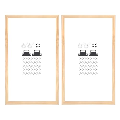 sourcing map 2 Stück DIY Leinwand Keilrahmen 71,1 x 40,6 cm Leinwand Rahmen Holzrahmen Kit Stabile Keilrahmen für Ölgemälde Drucke Poster von sourcing map