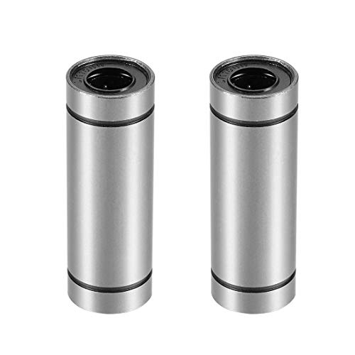 sourcing map 2 Stück Linearkugellager LM10UU Extra Lange, 10 mm Bohrungsdurchm. 19 mm Außendurchm. 55 mm Länge von sourcing map