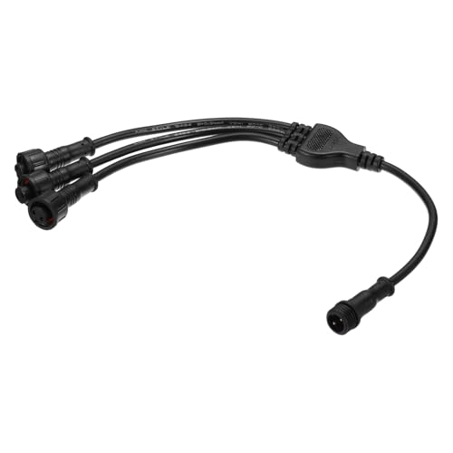 sourcing map 2-adriger 2-poliger Y-Splitter-Anschluss, 30 cm, 22 AWG, IP65, Y-Form, 1 Stecker auf 3 Buchsen, Verlängerungskabel für LED-Beleuchtung von sourcing map