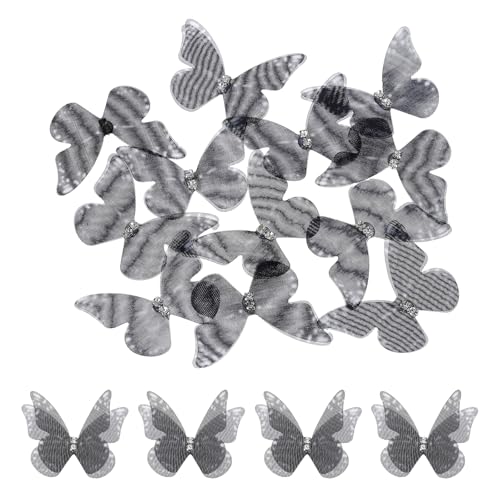 sourcing map 20 Stück durchsichtige Netz-Schmetterling-Applikationen, 40 mm, zweilagige Schmetterlinge mit Edelstein-Applikation, DIY, 3D-Handwerk, Ornament für Hochzeit, Party, Heimdekoration sourcing map 20 Stück durchsichtige Netz-Schmetterling-Applikationen, 40 mm, zweilagige Schmetterlinge mit Edelstein-Applikation, DIY, 3D-Handwerk, Ornament für Hochzeit, Party, Heimdekoration von sourcing map