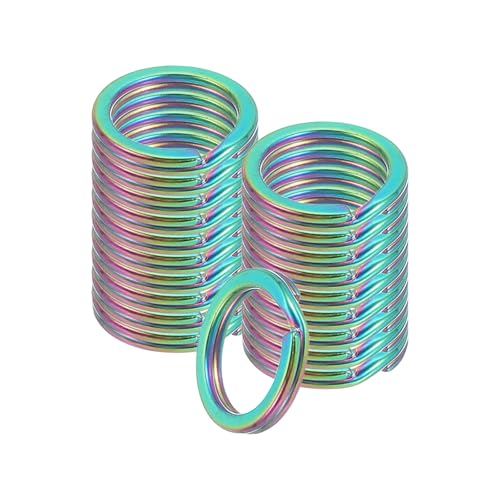sourcing map 20 Stück geteilte Schlüsselanhängerringe, 15 mm rund, flach, Edelstahl, offener Schlüsselanhänger, Hundemarke, Ringe für DIY-Schlüsselanhänger, Handwerk, Schlüsselband, 1,5 mm dick sourcing map 20 Stück geteilte Schlüsselanhängerringe, 15 mm rund, flach, Edelstahl, offener Schlüsselanhänger, Hundemarke, Ringe für DIY-Schlüsselanhänger, Handwerk, Schlüsselband, 1,5 mm dick von sourcing map
