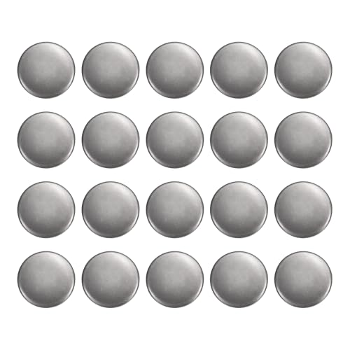 sourcing map 20 Stück runde Metallknöpfe 15 mm Messing Nähen Handwerk Ersatzknöpfe für Blazer Anzüge Kleidung Dekoration DIY Zubehör, Pistole von sourcing map