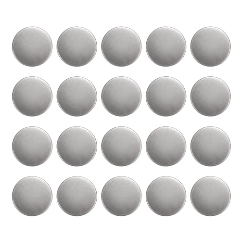 sourcing map 20 Stück runde Metallknöpfe 18 mm Messing Nähen Handwerk Ersatzknöpfe für Blazer Anzüge Kleidung Dekoration DIY Zubehör, Pistole von sourcing map