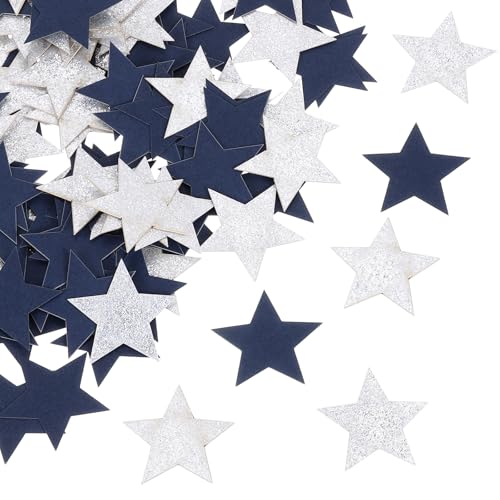 sourcing map 200 Stück Stern-Konfetti, Glitzerkonfetti, Tischkonfetti, Dekoration für Party, Hochzeit, Festival, Dekoration, 3,1 x 3,1 cm, Silber, Dunkelblau sourcing map 200 Stück Stern-Konfetti, Glitzerkonfetti, Tischkonfetti, Dekoration für Party, Hochzeit, Festival, Dekoration, 3,1 x 3,1 cm, Silber, Dunkelblau von sourcing map