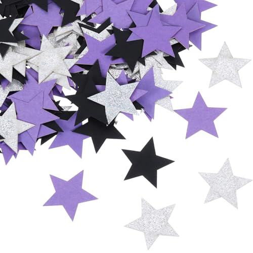 sourcing map 200 Stück Stern-Konfetti, Glitzerkonfetti, Tischkonfetti, Dekoration für Party, Hochzeit, Festival, Dekoration, 3,1 x 3,1 cm, Silber, Lila, Schwarz sourcing map 200 Stück Stern-Konfetti, Glitzerkonfetti, Tischkonfetti, Dekoration für Party, Hochzeit, Festival, Dekoration, 3,1 x 3,1 cm, Silber, Lila, Schwarz von sourcing map