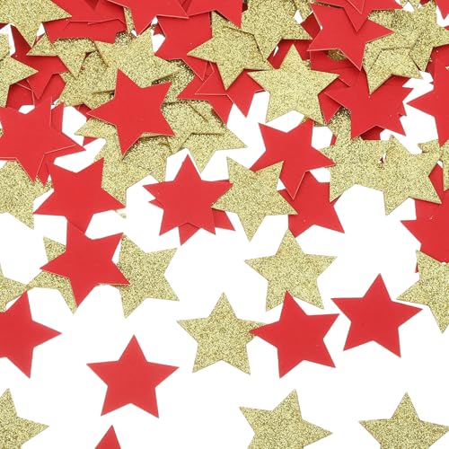 sourcing map 200 Stück Stern-Konfetti Glitzer Konfetti Tisch für Party Hochzeit Festival Dekorationen, 2,5 x 2,5 cm, Rot, Gold sourcing map 200 Stück Stern-Konfetti Glitzer Konfetti Tisch für Party Hochzeit Festival Dekorationen, 2,5 x 2,5 cm, Rot, Gold von sourcing map
