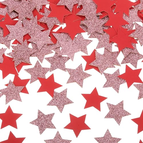 sourcing map 200 Stück Stern-Konfetti Glitzer Konfetti Tisch für Party Hochzeit Festival Dekorationen, 2,5 x 2,5 cm, Rot, Rosa sourcing map 200 Stück Stern-Konfetti Glitzer Konfetti Tisch für Party Hochzeit Festival Dekorationen, 2,5 x 2,5 cm, Rot, Rosa von sourcing map