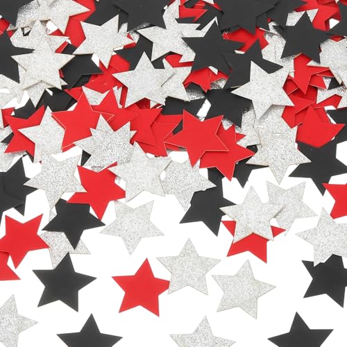 sourcing map 200 Stück Stern-Konfetti Glitzer Konfetti Tisch für Party Hochzeit Festival Dekorationen, 2,5 x 2,5 cm, Rot, Schwarz, Silber sourcing map 200 Stück Stern-Konfetti Glitzer Konfetti Tisch für Party Hochzeit Festival Dekorationen, 2,5 x 2,5 cm, Rot, Schwarz, Silber von sourcing map
