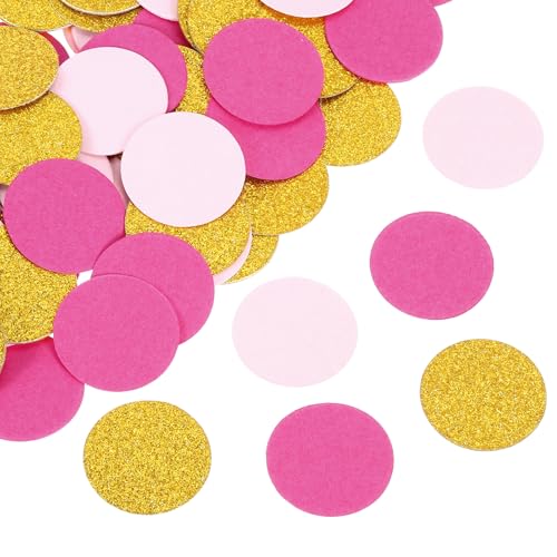 sourcing map 200 Stück runde Konfetti, Glitzerkonfetti, Tischkonfetti, Dekoration für Party, Hochzeit, Festival, Dekoration, 3,1 x 3,1 cm, Gold, Hellrosa, Rosa sourcing map 200 Stück runde Konfetti, Glitzerkonfetti, Tischkonfetti, Dekoration für Party, Hochzeit, Festival, Dekoration, 3,1 x 3,1 cm, Gold, Hellrosa, Rosa von sourcing map
