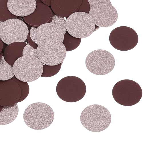sourcing map 200 Stück runde Konfetti, Glitzerkonfetti, Tischkonfetti, Dekoration für Party, Hochzeit, Festival, Dekoration, 3,1 x 3,1 cm, Rotgold, Weinrot sourcing map 200 Stück runde Konfetti, Glitzerkonfetti, Tischkonfetti, Dekoration für Party, Hochzeit, Festival, Dekoration, 3,1 x 3,1 cm, Rotgold, Weinrot von sourcing map