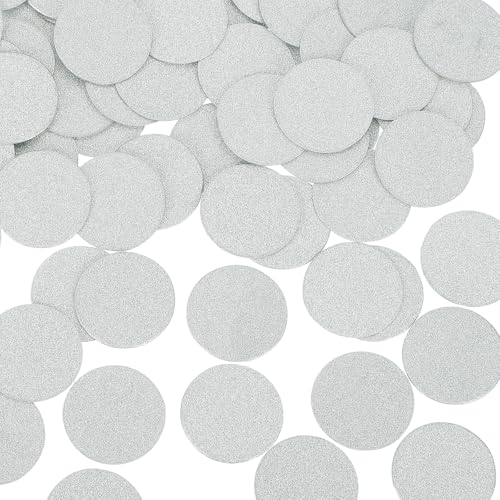 sourcing map 200 Stück runde Konfetti-Tische für Party, Hochzeit, Festival, Dekorationen, 3,1 x 3,1 cm, Silber sourcing map 200 Stück runde Konfetti-Tische für Party, Hochzeit, Festival, Dekorationen, 3,1 x 3,1 cm, Silber von sourcing map