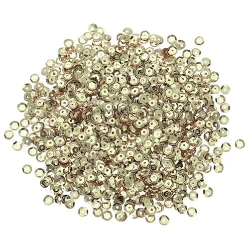 sourcing map 2000 Stück lose Pailletten, 5 mm, runde lose Pailletten, schillernde Pailletten, Regenbogen-Großpackung mit Löchern, 20 g, zum Nähen, Sticken, Kleidung, Basteln, Dekorationen, Hellgold sourcing map 2000 Stück lose Pailletten, 5 mm, runde lose Pailletten, schillernde Pailletten, Regenbogen-Großpackung mit Löchern, 20 g, zum Nähen, Sticken, Kleidung, Basteln, Dekorationen, Hellgold von sourcing map
