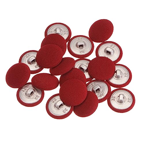 sourcing map 20 Stück 20 mm Knöpfe Rot mit Stoffüberzug Vintage Stoffknöpfe Bezogen Nähknöpfe Runde Retro Bastelknöpfe Metallschaft für Mantel Strickjacke Anzüge Kleider Blusen sourcing map 20 Stück 20 mm Knöpfe Rot mit Stoffüberzug Vintage Stoffknöpfe Bezogen Nähknöpfe Runde Retro Bastelknöpfe Metallschaft für Mantel Strickjacke Anzüge Kleider Blusen von sourcing map