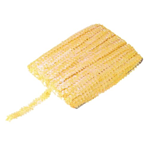 sourcing map 22,7 m Elastisches Pailletten-Besatz, flach, Pailletten-Streifen, Pailletten-Stoffband für Handwerk, DIY, Fransen, Nähen, Gelb sourcing map 22,7 m Elastisches Pailletten-Besatz, flach, Pailletten-Streifen, Pailletten-Stoffband für Handwerk, DIY, Fransen, Nähen, Gelb von sourcing map