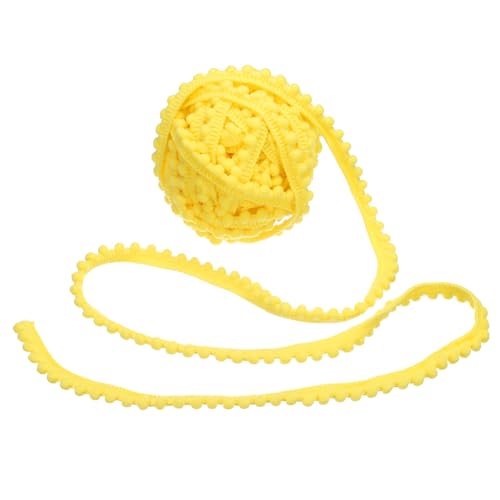 sourcing map 22,7 m Pompom-Bordüre, 1,3 cm breit, hellgelb, Pompom-Ball, Fransenborte zum Nähen von Fransen, Stoffbordüre, für Bastelarbeiten, Vorhang, Kleidung, Kissen, Heimdekoration sourcing map 22,7 m Pompom-Bordüre, 1,3 cm breit, hellgelb, Pompom-Ball, Fransenborte zum Nähen von Fransen, Stoffbordüre, für Bastelarbeiten, Vorhang, Kleidung, Kissen, Heimdekoration von sourcing map