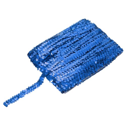 sourcing map 22,7 m elastisches Pailletten-Besatz, flach, Pailletten-Streifen, Pailletten-Stoffband für Basteln, DIY, Fransen, Nähen, Blau sourcing map 22,7 m elastisches Pailletten-Besatz, flach, Pailletten-Streifen, Pailletten-Stoffband für Basteln, DIY, Fransen, Nähen, Blau von sourcing map