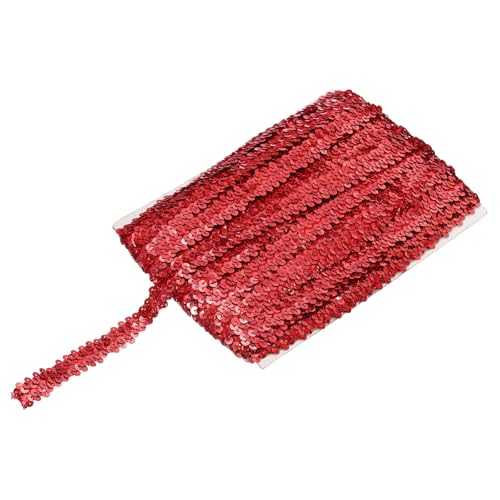 sourcing map 22,7 m elastisches Pailletten-Besatz, flach, Pailletten-Streifen, Pailletten-Stoffband für Basteln, DIY, Fransen, Nähen, Laserrot sourcing map 22,7 m elastisches Pailletten-Besatz, flach, Pailletten-Streifen, Pailletten-Stoffband für Basteln, DIY, Fransen, Nähen, Laserrot von sourcing map