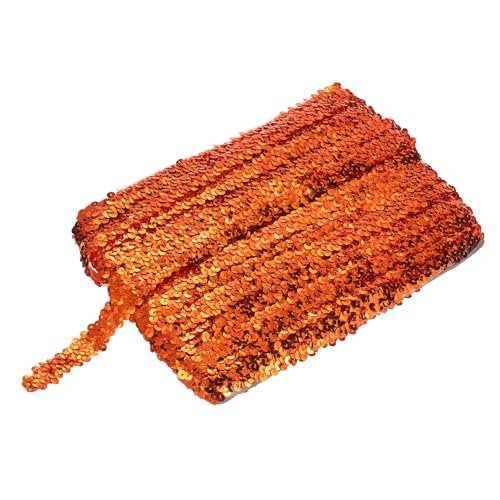 sourcing map 22,7 m elastisches Pailletten-Besatz, flach, Pailletten-Streifen, Pailletten-Stoffband für Basteln, DIY, Fransen, Nähen, Orange sourcing map 22,7 m elastisches Pailletten-Besatz, flach, Pailletten-Streifen, Pailletten-Stoffband für Basteln, DIY, Fransen, Nähen, Orange von sourcing map