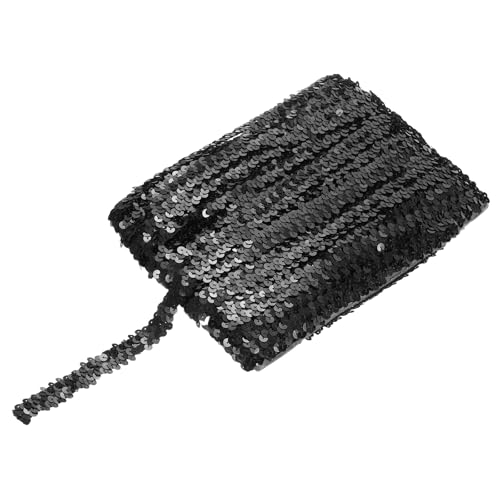 sourcing map 22,7 m elastisches Pailletten-Besatz, flach, Pailletten-Streifen, Pailletten-Stoffband für Basteln, DIY, Fransen, Nähen, Schwarz sourcing map 22,7 m elastisches Pailletten-Besatz, flach, Pailletten-Streifen, Pailletten-Stoffband für Basteln, DIY, Fransen, Nähen, Schwarz von sourcing map