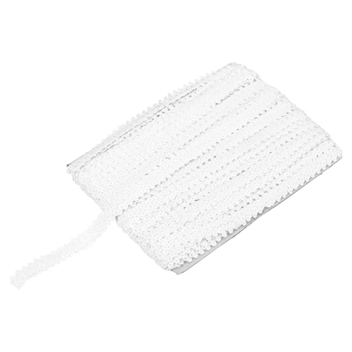 sourcing map 22,7 m elastisches Pailletten-Besatz, flach, Pailletten-Streifen, Pailletten-Stoffband für Basteln, DIY, Fransen, Nähen, Weiß, 22,7 m sourcing map 22,7 m elastisches Pailletten-Besatz, flach, Pailletten-Streifen, Pailletten-Stoffband für Basteln, DIY, Fransen, Nähen, Weiß, 22,7 m von sourcing map