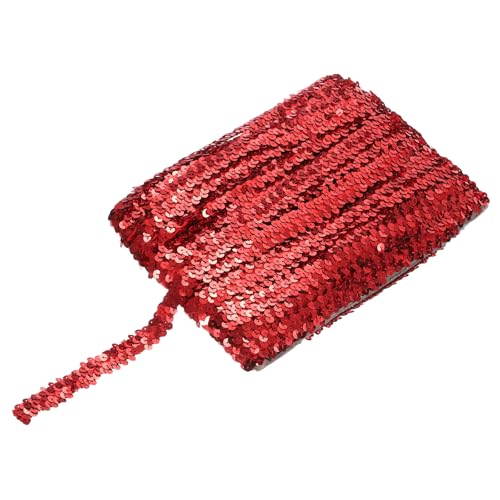 sourcing map 22,7 m langes elastisches Pailletten-Besatz, flach, Pailletten-Streifen, Pailletten-Stoffband für Basteln, DIY, Fransen, Nähen, Rot sourcing map 22,7 m langes elastisches Pailletten-Besatz, flach, Pailletten-Streifen, Pailletten-Stoffband für Basteln, DIY, Fransen, Nähen, Rot von sourcing map