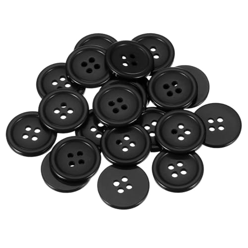 sourcing map 22 Stück schwarze Harzknöpfe, 20 mm, rund, 4 Löcher, kleine Größe, flache Rückseite, Knöpfe für DIY, Basteln, Kleidung, Nähen, handgemachte Ornamente, 22 Stück sourcing map 22 Stück schwarze Harzknöpfe, 20 mm, rund, 4 Löcher, kleine Größe, flache Rückseite, Knöpfe für DIY, Basteln, Kleidung, Nähen, handgemachte Ornamente, 22 Stück von sourcing map