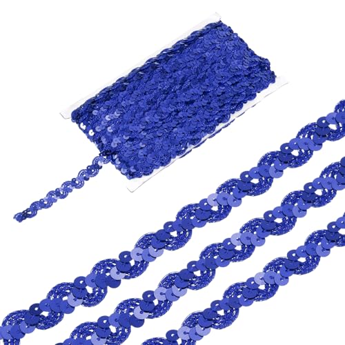 sourcing map 22 Yard Pailletten Perlen Spitzenborte 1,5 cm Wellen-Paillettenborte Zierleiste Paillettenband für Handwerk, Verzierungen, DIY Nähen Kostüm, Dunkelblau sourcing map 22 Yard Pailletten Perlen Spitzenborte 1,5 cm Wellen-Paillettenborte Zierleiste Paillettenband für Handwerk, Verzierungen, DIY Nähen Kostüm, Dunkelblau von sourcing map