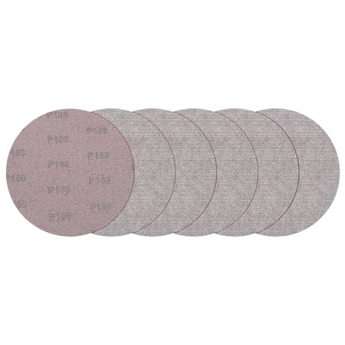 sourcing map 225 mm Netz-Schleifscheibe, 25 Stück, Körnung 100, staubfrei, Trockenbau-Schleifpapier, Klett-Schleifpads für Trockenbau, Spachtelmasse von sourcing map