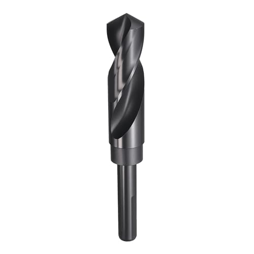sourcing map 23 mm Bohrer, 1,27 cm, reduzierter Schaft, 3-flach, 4241, Hochgeschwindigkeitsstahl, Nitrieren, schwarz, 118°-Standardspitze für Kunststoff, Holz, Kupfer, Aluminium, Eisen, mittelweiches sourcing map 23 mm Bohrer, 1,27 cm, reduzierter Schaft, 3-flach, 4241, Hochgeschwindigkeitsstahl, Nitrieren, schwarz, 118°-Standardspitze für Kunststoff, Holz, Kupfer, Aluminium, Eisen, mittelweiches von sourcing map