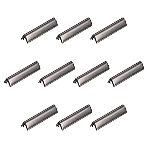 sourcing map 24 Stück Gürtelschnallen-Endspitzen, 30 mm/1,18 Zoll Band-Crimp-Verschlüsse für Leder, Gurtband, DIY-Bastelarbeiten, Metallic-Schwarz sourcing map 24 Stück Gürtelschnallen-Endspitzen, 30 mm/1,18 Zoll Band-Crimp-Verschlüsse für Leder, Gurtband, DIY-Bastelarbeiten, Metallic-Schwarz von sourcing map