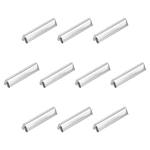 sourcing map 24 Stück Gürtelschnallen-Endspitzen, 30 mm/1,18 Zoll Band-Crimp-Verschlüsse für Leder, Gurtband, DIY-Bastelarbeiten, Silber Farbton sourcing map 24 Stück Gürtelschnallen-Endspitzen, 30 mm/1,18 Zoll Band-Crimp-Verschlüsse für Leder, Gurtband, DIY-Bastelarbeiten, Silber Farbton von sourcing map