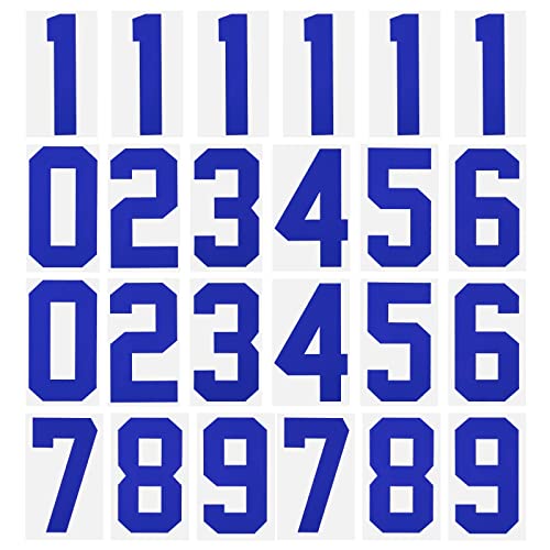 sourcing map 24 Stück zum Aufbügeln, Zahlen 0 bis 9, Wärmeübertragung, 20,3 cm, Blau, Einzelnummer für Teamuniform, Sport-T-Shirt, Fußball, Basketball, Baseball sourcing map 24 Stück zum Aufbügeln, Zahlen 0 bis 9, Wärmeübertragung, 20,3 cm, Blau, Einzelnummer für Teamuniform, Sport-T-Shirt, Fußball, Basketball, Baseball von sourcing map