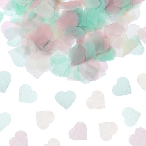 sourcing map 2400 Stück 2,5 cm Herzen Papier Konfetti Seidenpapier Konfetti Party Dekoration für Ballon, Hochzeit, Valentinstag Tischdekorationen, Grün Rosa sourcing map 2400 Stück 2,5 cm Herzen Papier Konfetti Seidenpapier Konfetti Party Dekoration für Ballon, Hochzeit, Valentinstag Tischdekorationen, Grün Rosa von sourcing map
