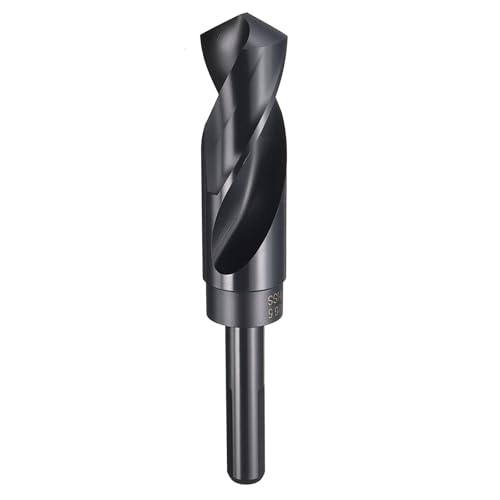 sourcing map 26,5 mm Bohrer, 1,27 cm, reduzierter Schaft, 3-flach, 4241, Hochgeschwindigkeitsstahl, Nitrieren, schwarz, 118°-Standardspitze für Kunststoff, Holz, Kupfer, Aluminium, Eisen sourcing map 26,5 mm Bohrer, 1,27 cm, reduzierter Schaft, 3-flach, 4241, Hochgeschwindigkeitsstahl, Nitrieren, schwarz, 118°-Standardspitze für Kunststoff, Holz, Kupfer, Aluminium, Eisen von sourcing map