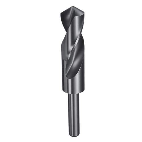 sourcing map 26 mm Bohrer, 1,27 cm, reduzierter Schaft, rund, 4241, Hochgeschwindigkeitsstahl, Nitrieren, schwarz, 118°-Standardspitze für Kunststoff, Holz, Kupfer, Aluminium, Eisen, mittelweiches sourcing map 26 mm Bohrer, 1,27 cm, reduzierter Schaft, rund, 4241, Hochgeschwindigkeitsstahl, Nitrieren, schwarz, 118°-Standardspitze für Kunststoff, Holz, Kupfer, Aluminium, Eisen, mittelweiches von sourcing map