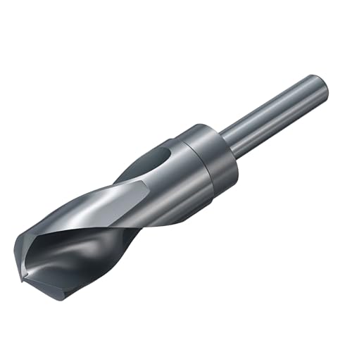 sourcing map 29,5 mm Bohrer, 1,27 cm, reduzierter Schaft, M2, Hochgeschwindigkeitsstahl, Nitrieren, Schwarz, 135°-Bits für Hartmetall, Edelstahl, Profi sourcing map 29,5 mm Bohrer, 1,27 cm, reduzierter Schaft, M2, Hochgeschwindigkeitsstahl, Nitrieren, Schwarz, 135°-Bits für Hartmetall, Edelstahl, Profi von sourcing map
