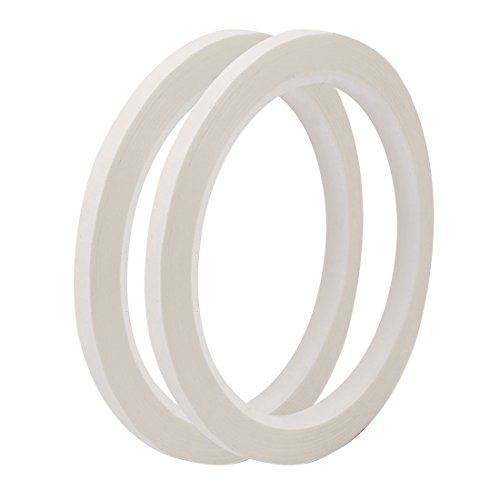 sourcing map 2Stk 5mm Einseitig Stark Selbstklebend Mara-Klebeband Rolle 50M Länge Logo Band Weiß DE de von uxcell