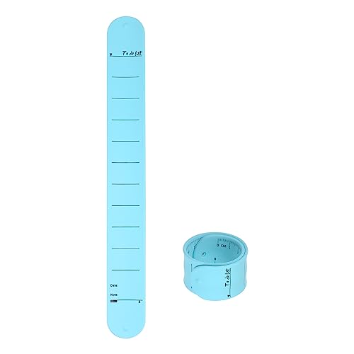 sourcing map 2Stk Silikon Memo Armband 9.37" x 1.14" 20cm 8" Maßband Wasserdicht Wiederverwendbare Armbänder Schreibbar Löschbar Tragbare Linie Armbänder für Alltag Blau sourcing map 2Stk Silikon Memo Armband 9.37" x 1.14" 20cm 8" Maßband Wasserdicht Wiederverwendbare Armbänder Schreibbar Löschbar Tragbare Linie Armbänder für Alltag Blau von sourcing map